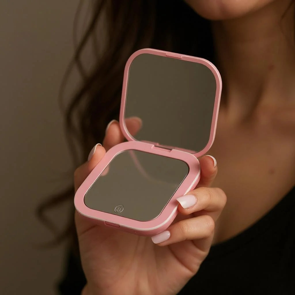 Mini LED Folding Makeup Mirror