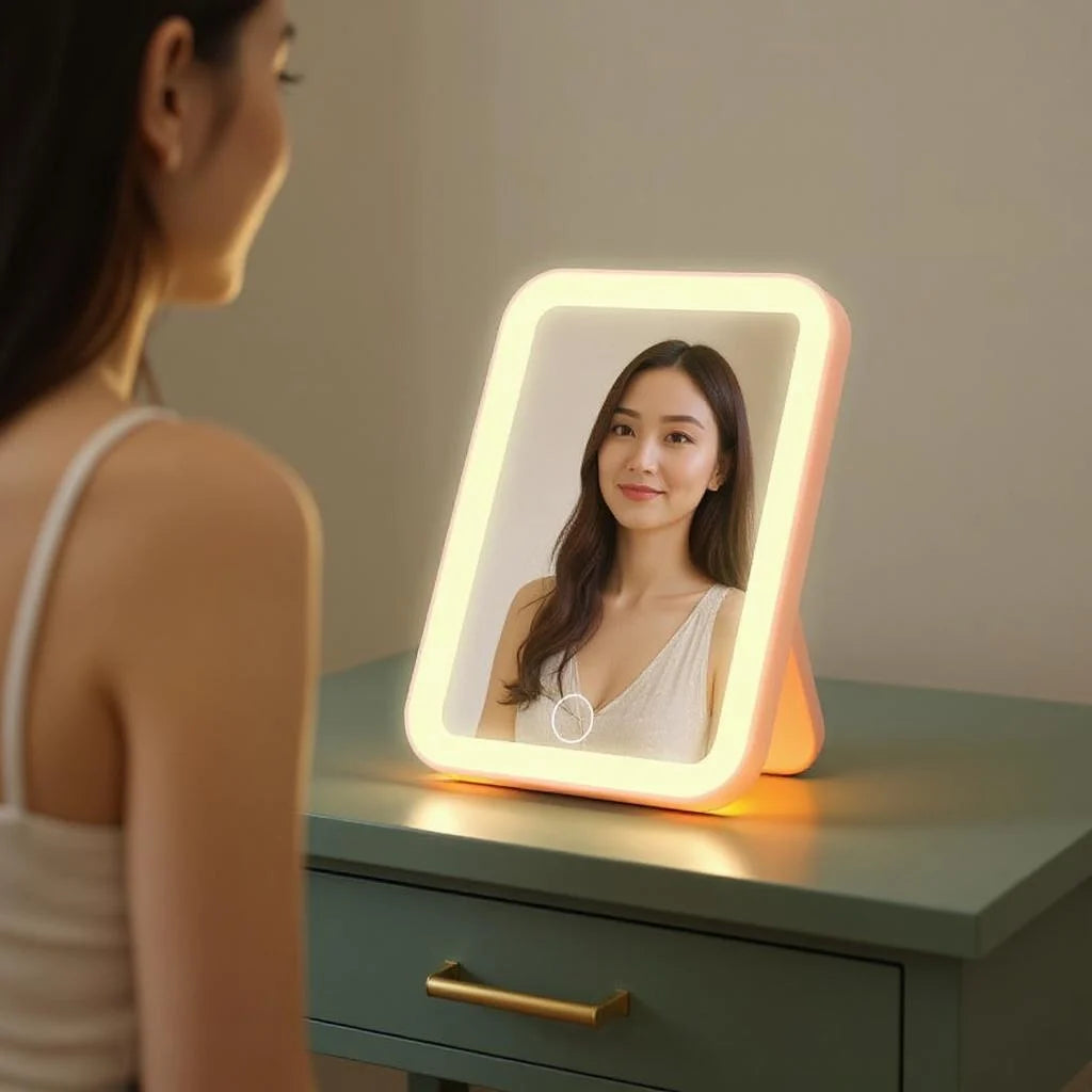 Vanity Mirror with Touch Screen
