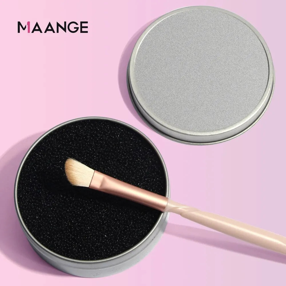 Dry makeup brush cleaner