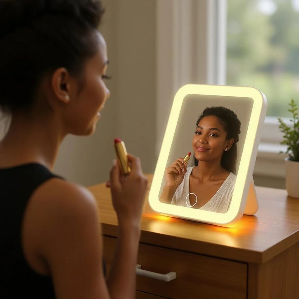 Vanity Mirror with Touch Screen