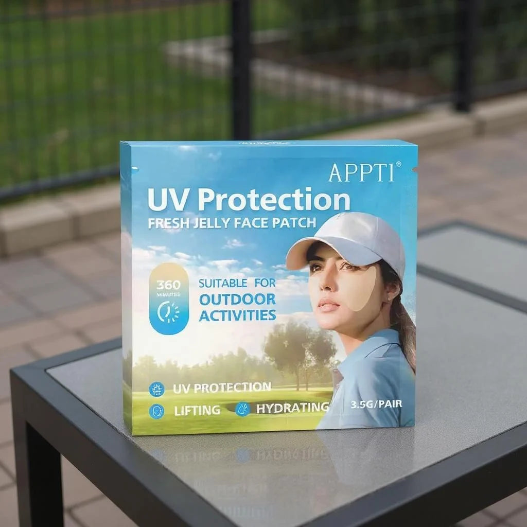 Facial sunscreen sticker