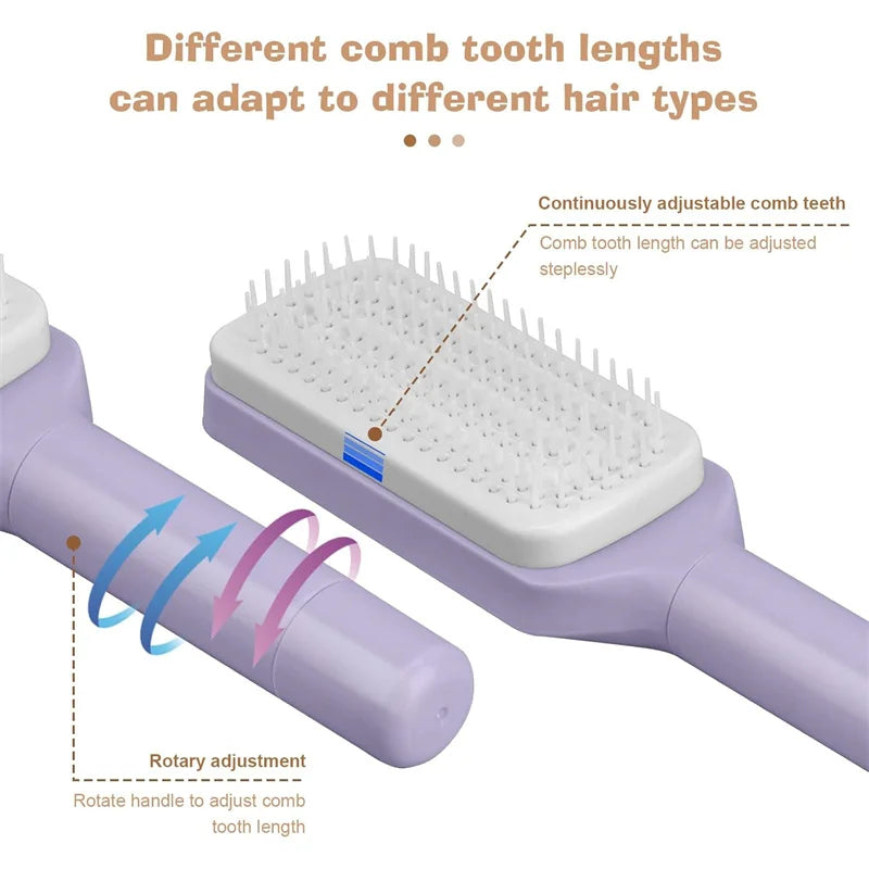 Retractable hairbrush
