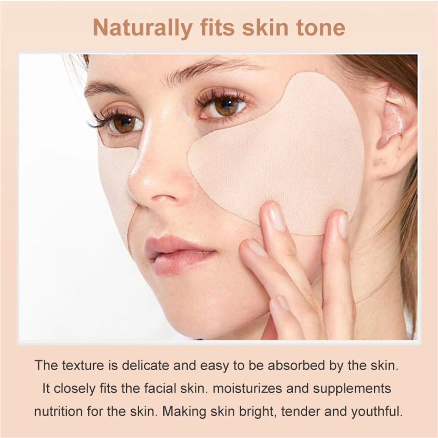 Facial sunscreen sticker