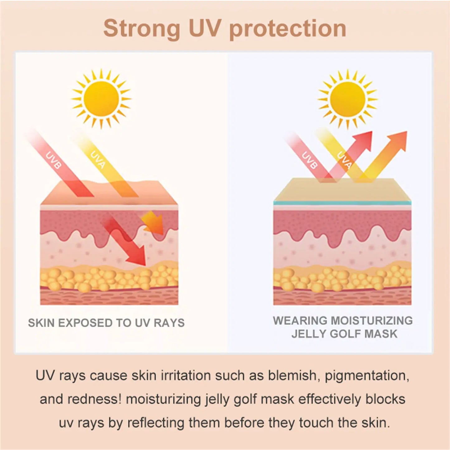 Facial sunscreen sticker