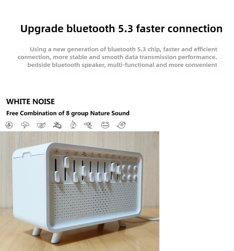 Bluetooth Noise Machine with Aroma Diffuser and Humidifier