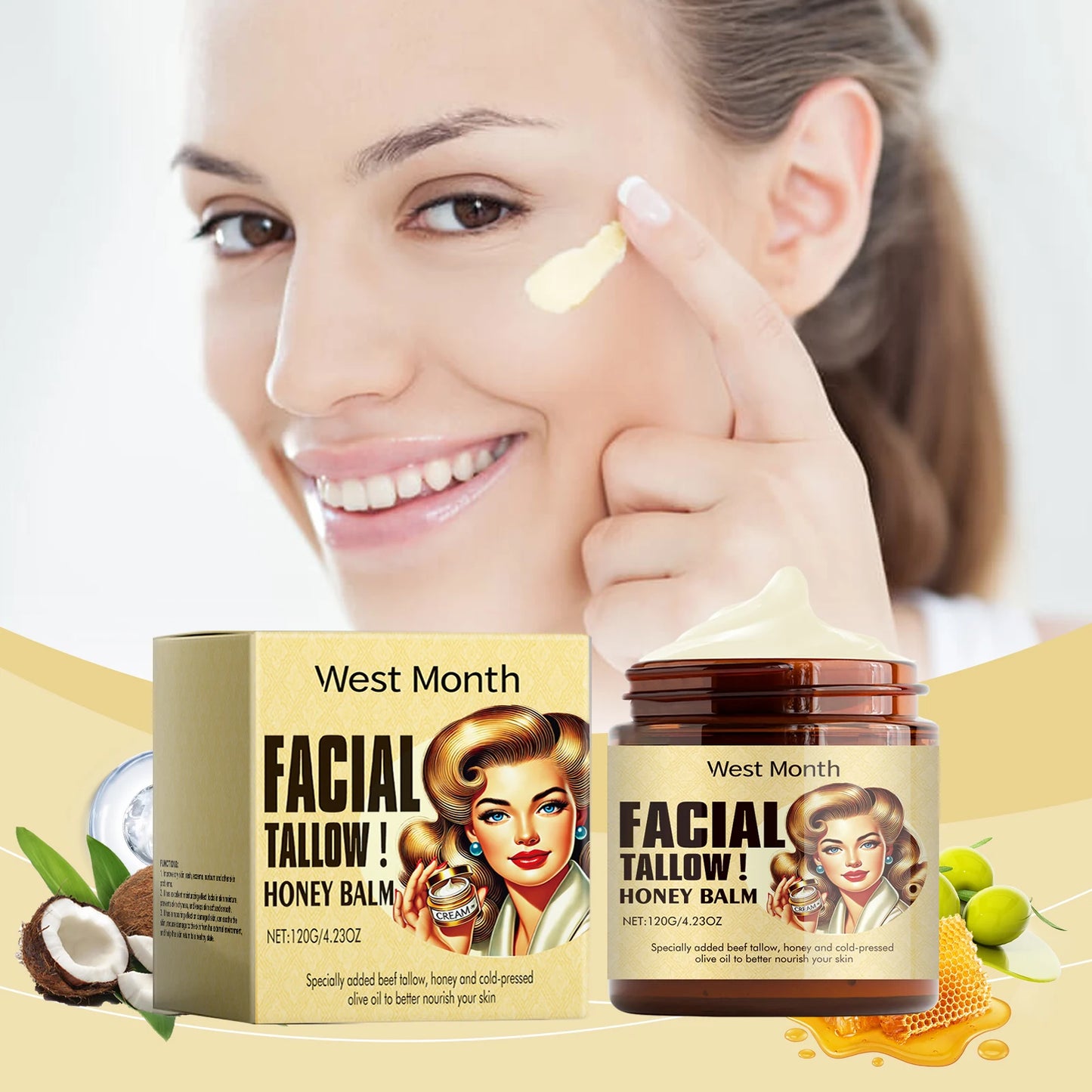 Facial Tallow Honey Balm