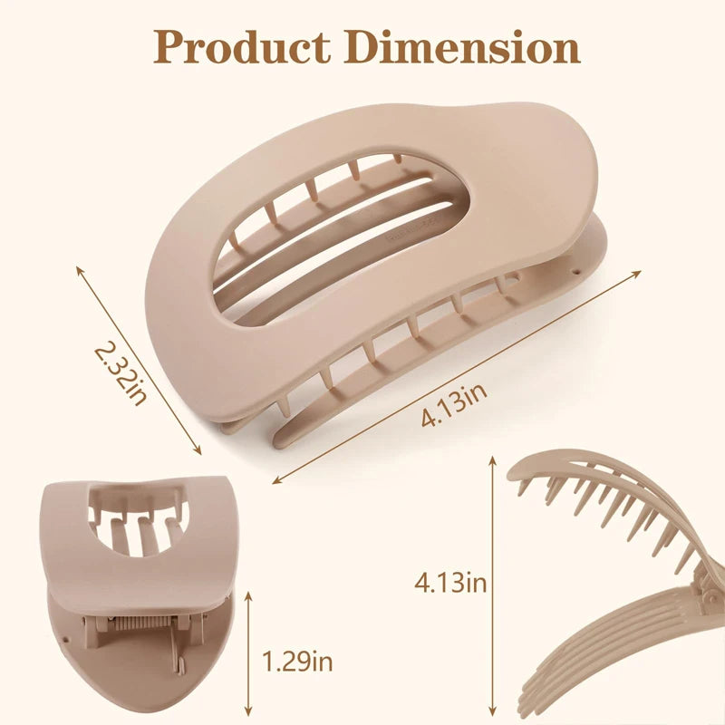 Floral Hair Clip – Stylish Claw Clip with Strong Grip