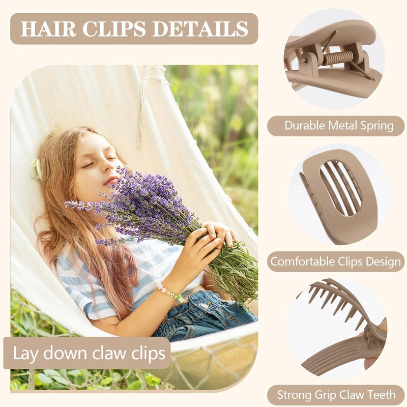 Floral Hair Clip – Stylish Claw Clip with Strong Grip