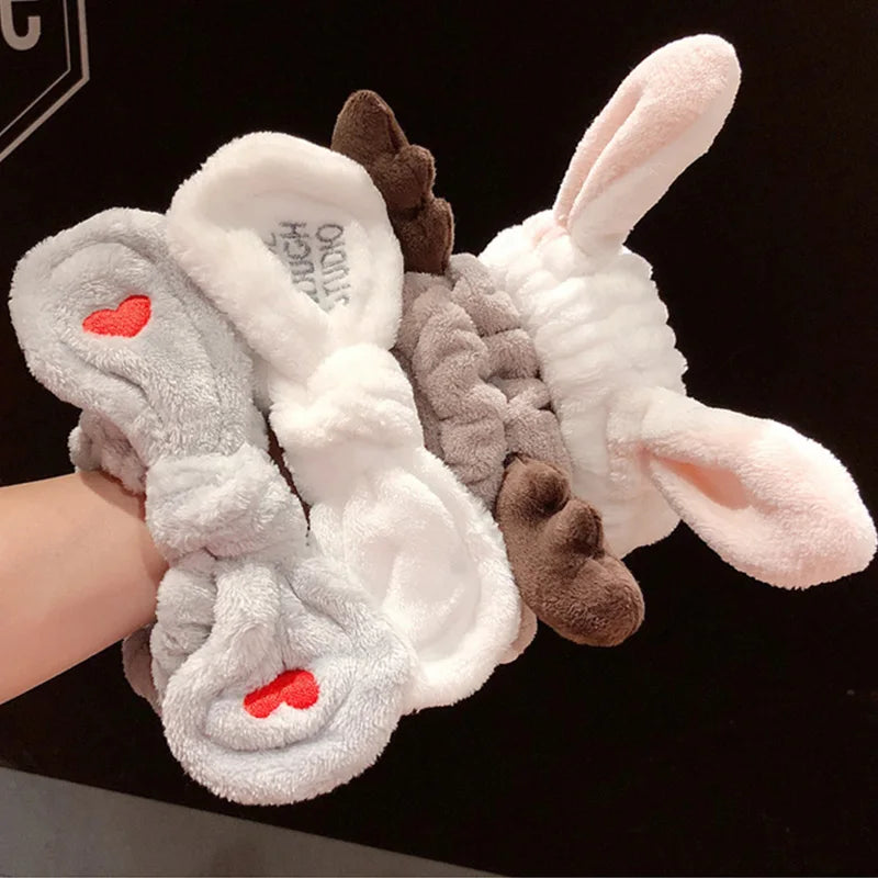 π Soft Coral Fleece Bow Headband β Animal Ears & Turban Style π