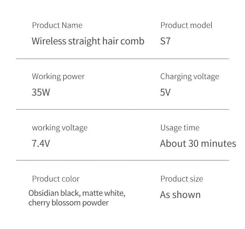 Cordless portable hair straightener