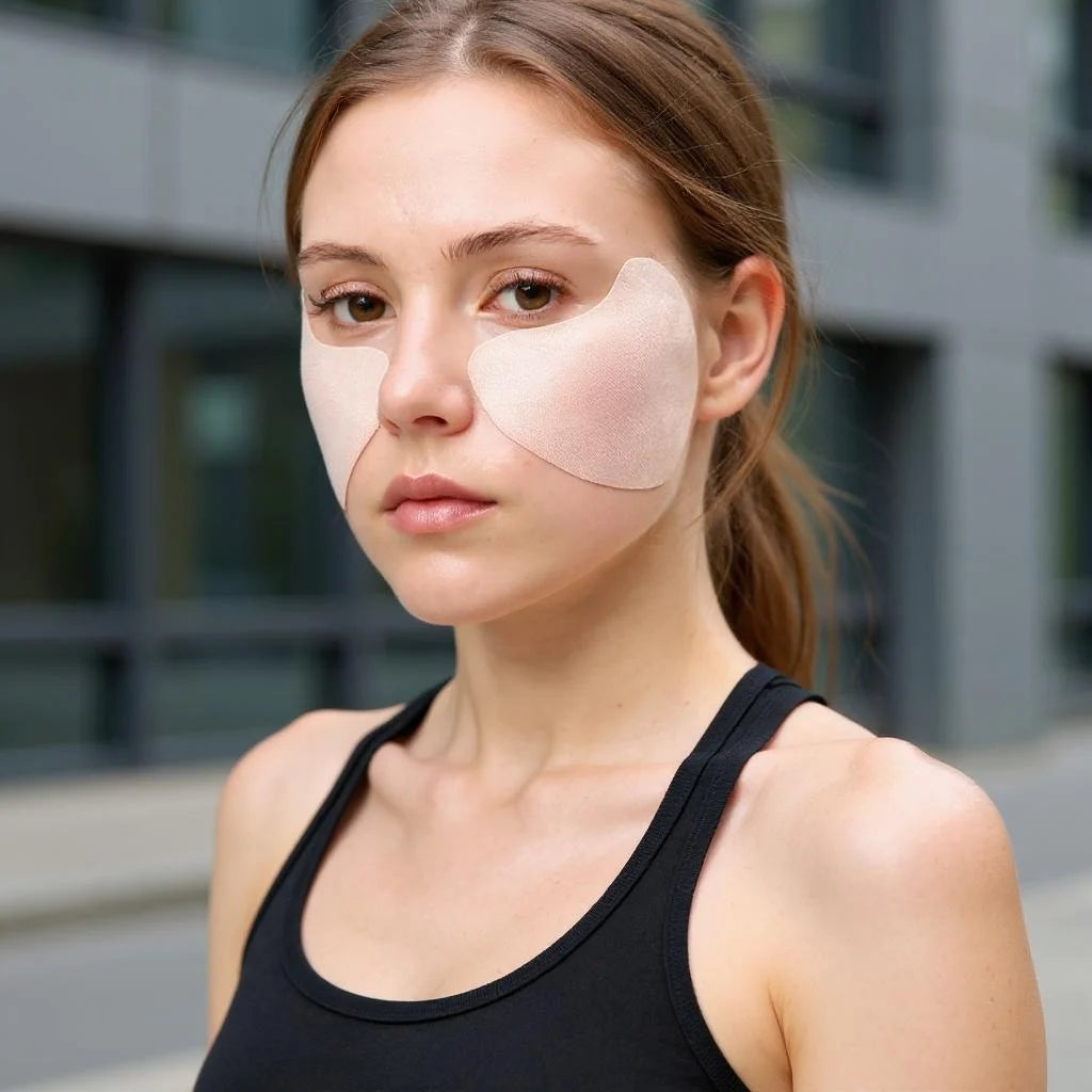 Facial sunscreen sticker