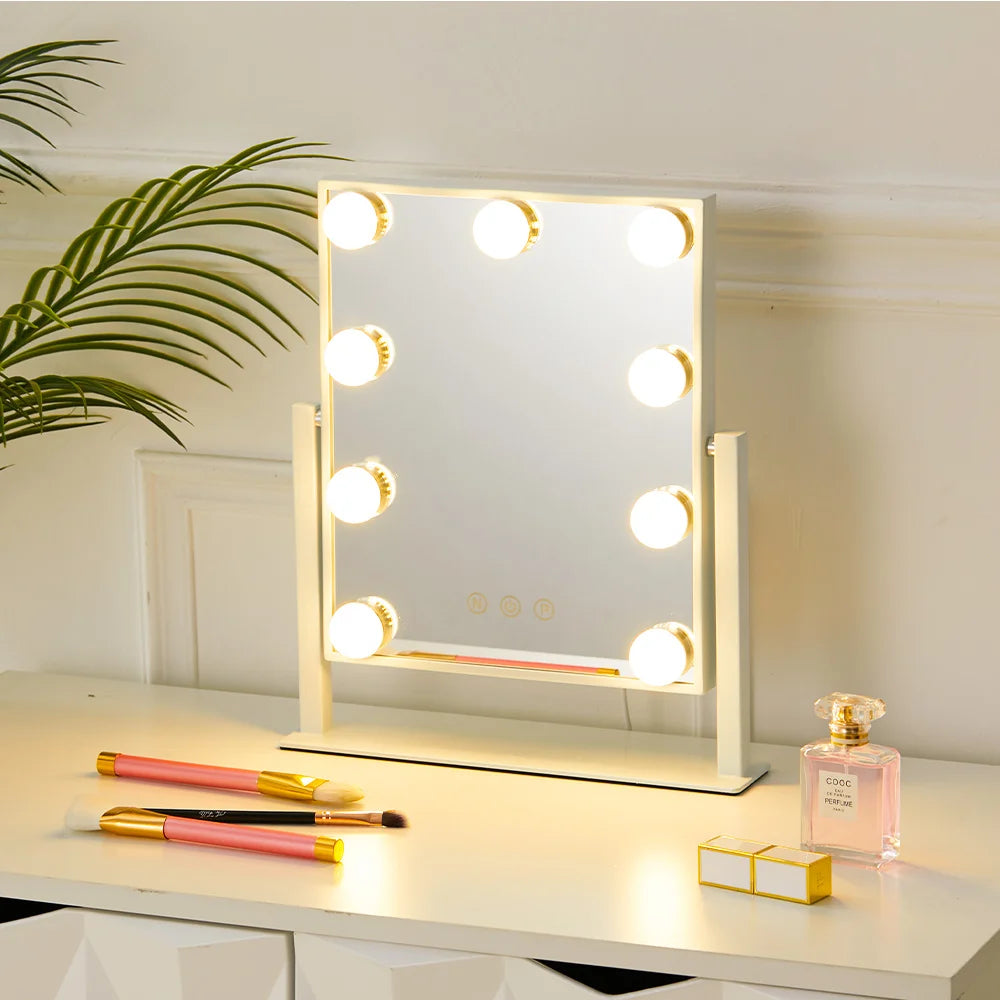 Hollywood Vanity Mirror with Dimmable LED Bulbs