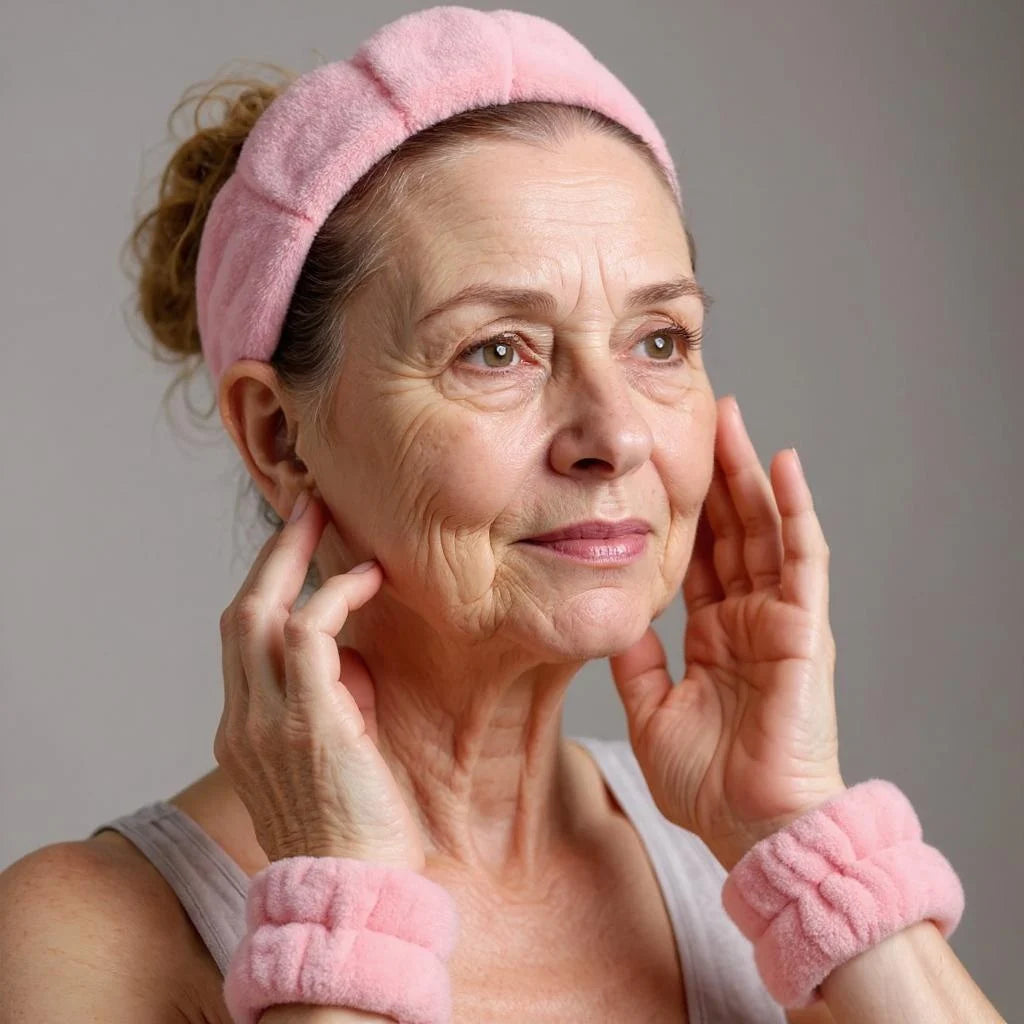Luxury Fiber Spa Headband & Wristband Set