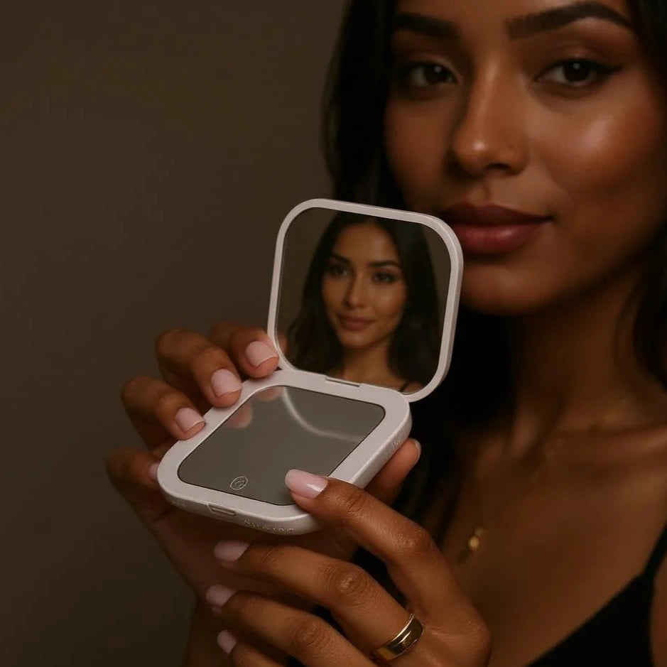 Mini LED Folding Makeup Mirror