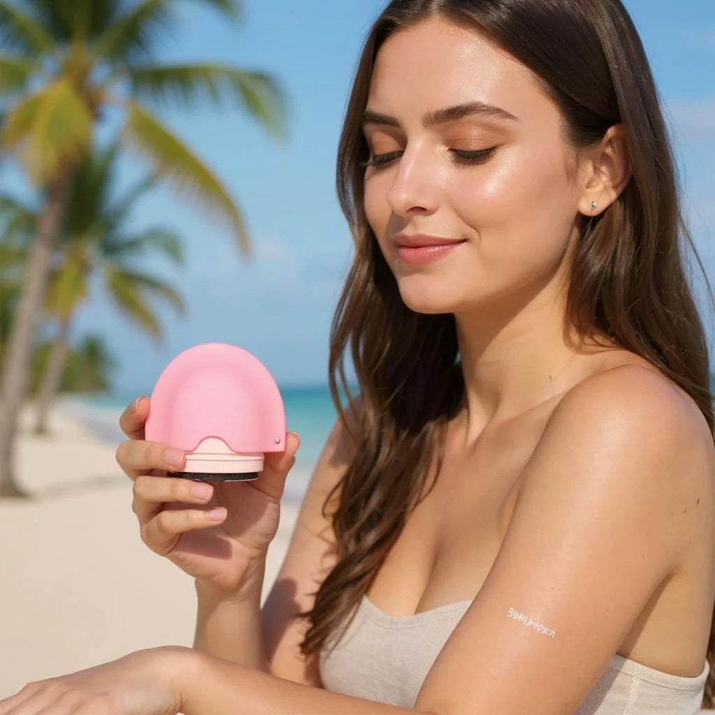 Rechargeable Silicone Roll-On Sunscreen Applicator 