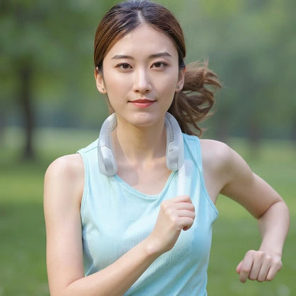 360º Portable Neck Fan — Rechargeable & Foldable