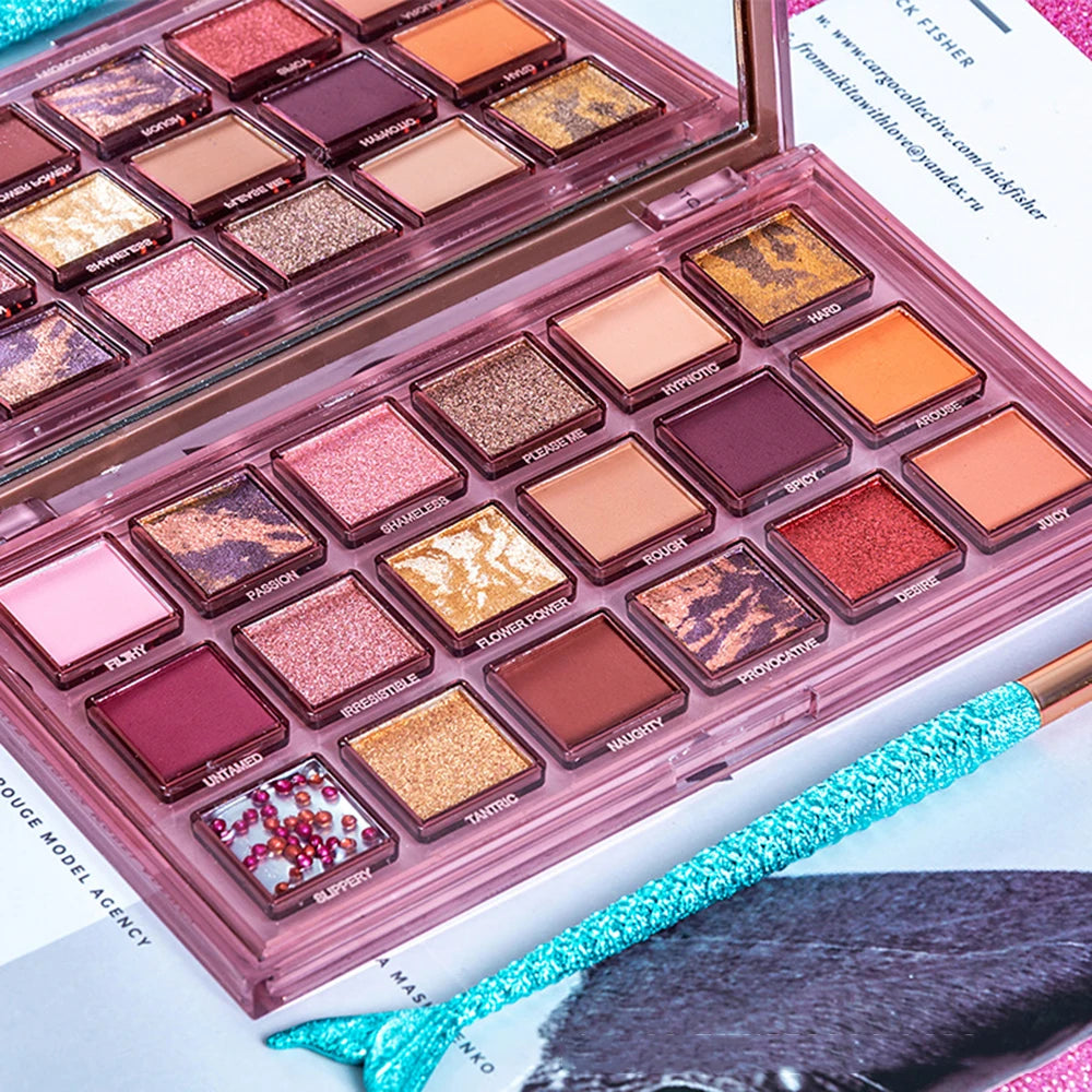 18 Colours Pomegranate Seeds Eyeshadow Palette