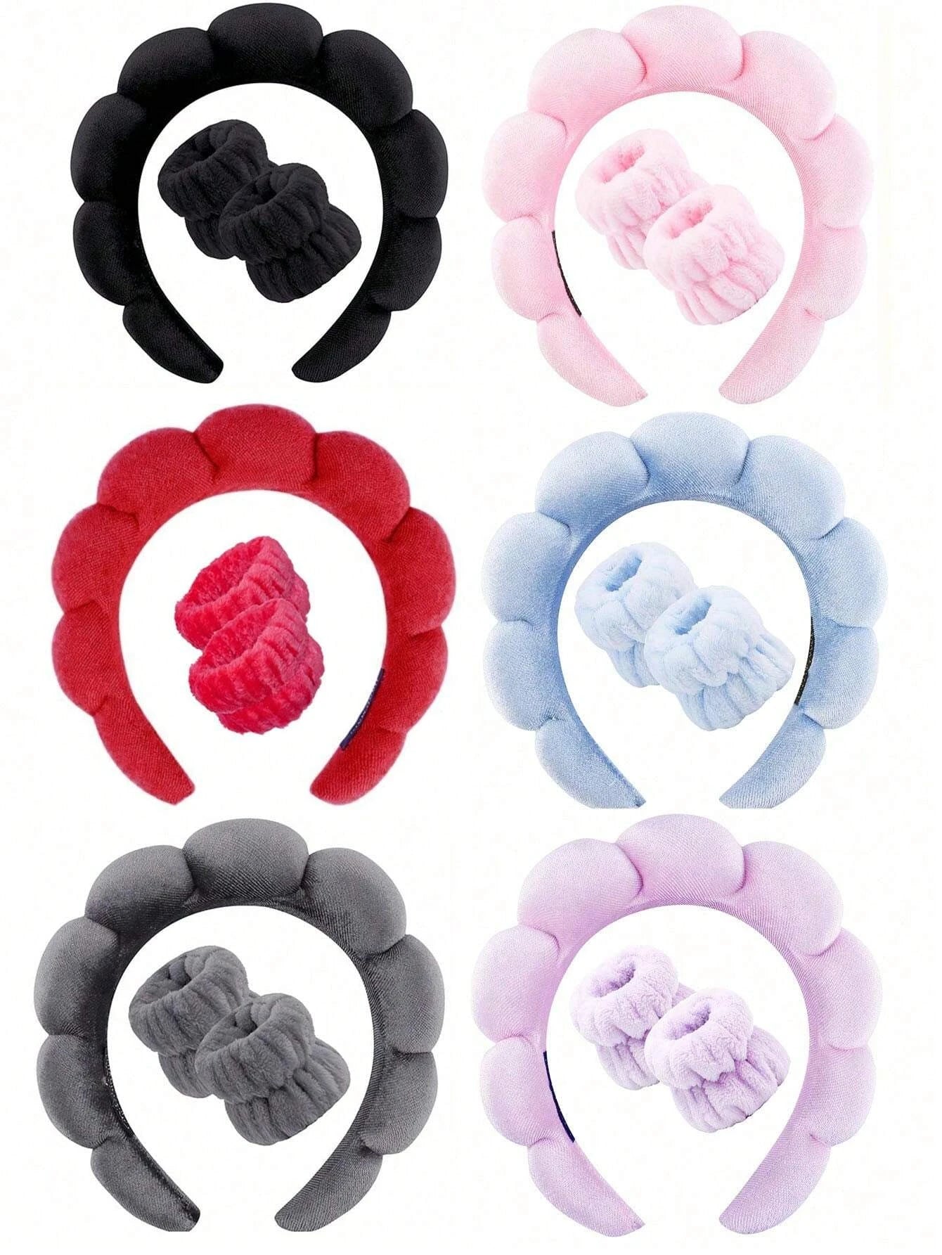 Luxury Fiber Spa Headband & Wristband Set
