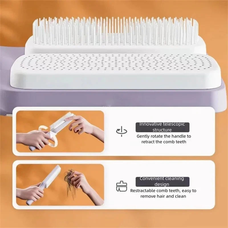 Retractable hairbrush