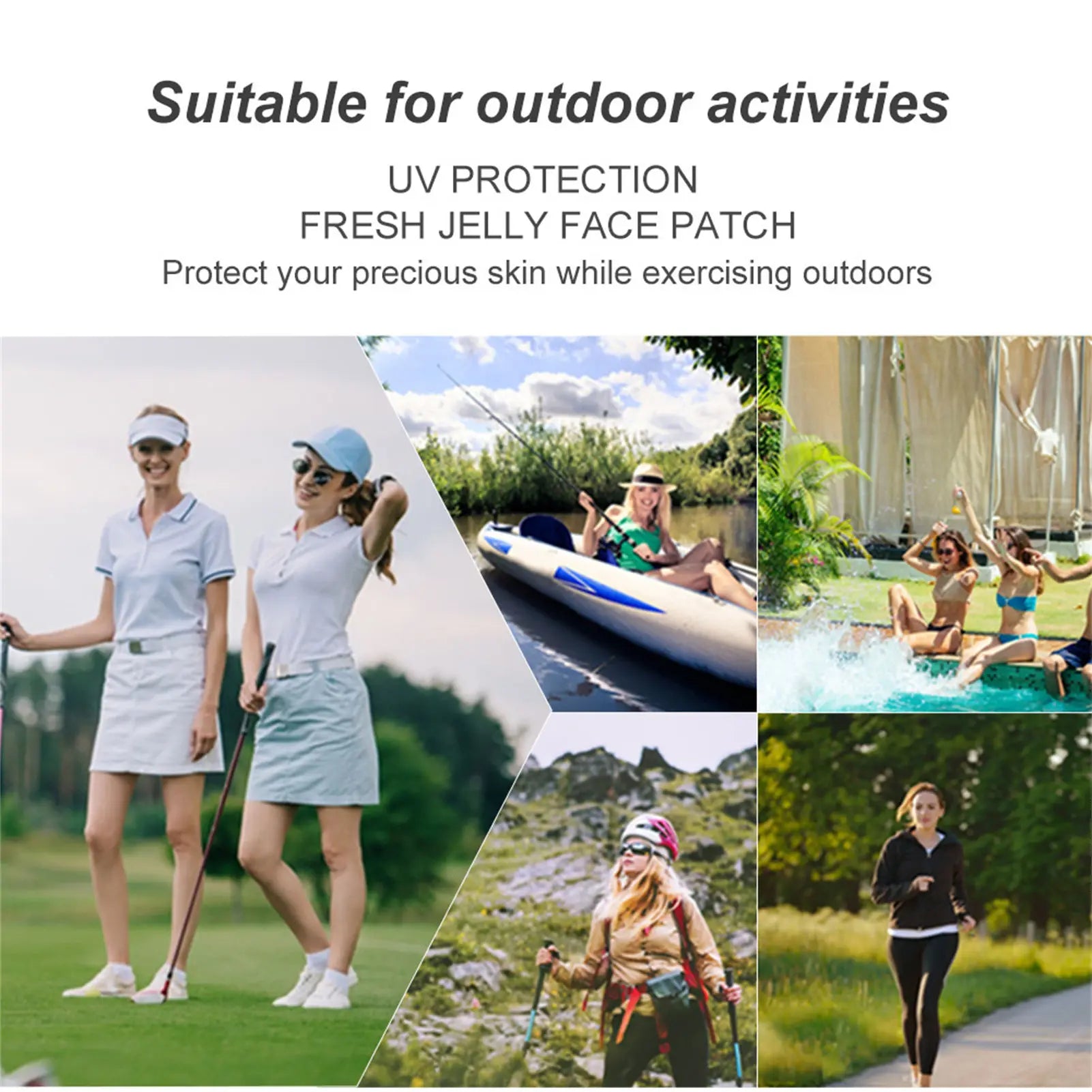 Facial sunscreen sticker