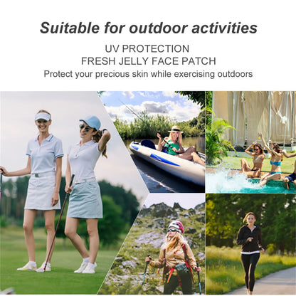 Facial sunscreen sticker