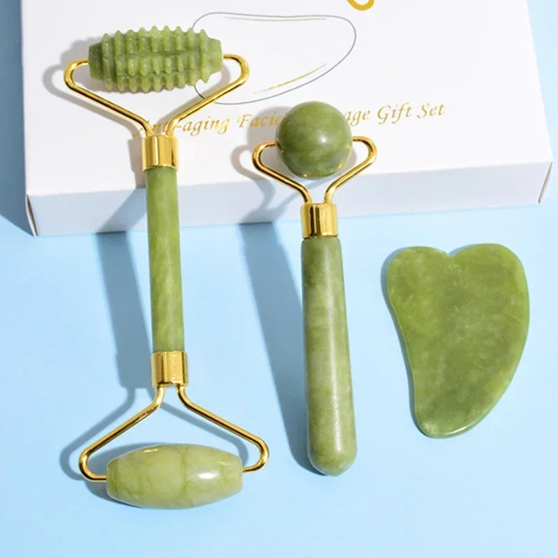 Natural Jade Roller & Gua Sha