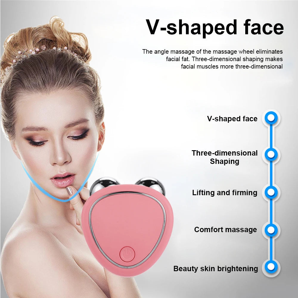 EMS Face Lifting Machine Facial Massager Microcurrent Roller