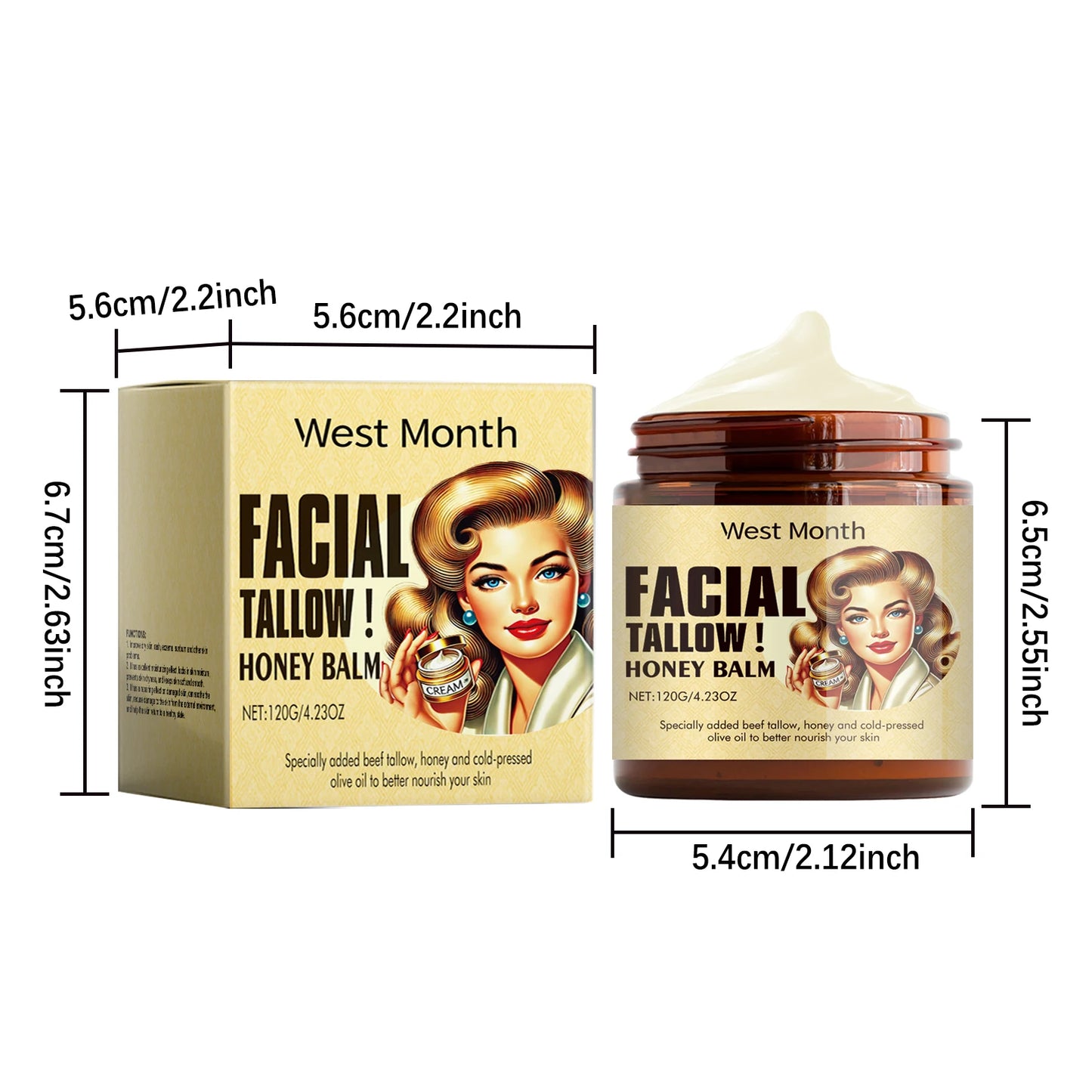 Facial Tallow Honey Balm