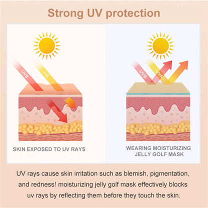 Facial sunscreen sticker