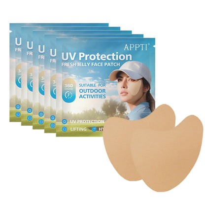 Facial sunscreen sticker