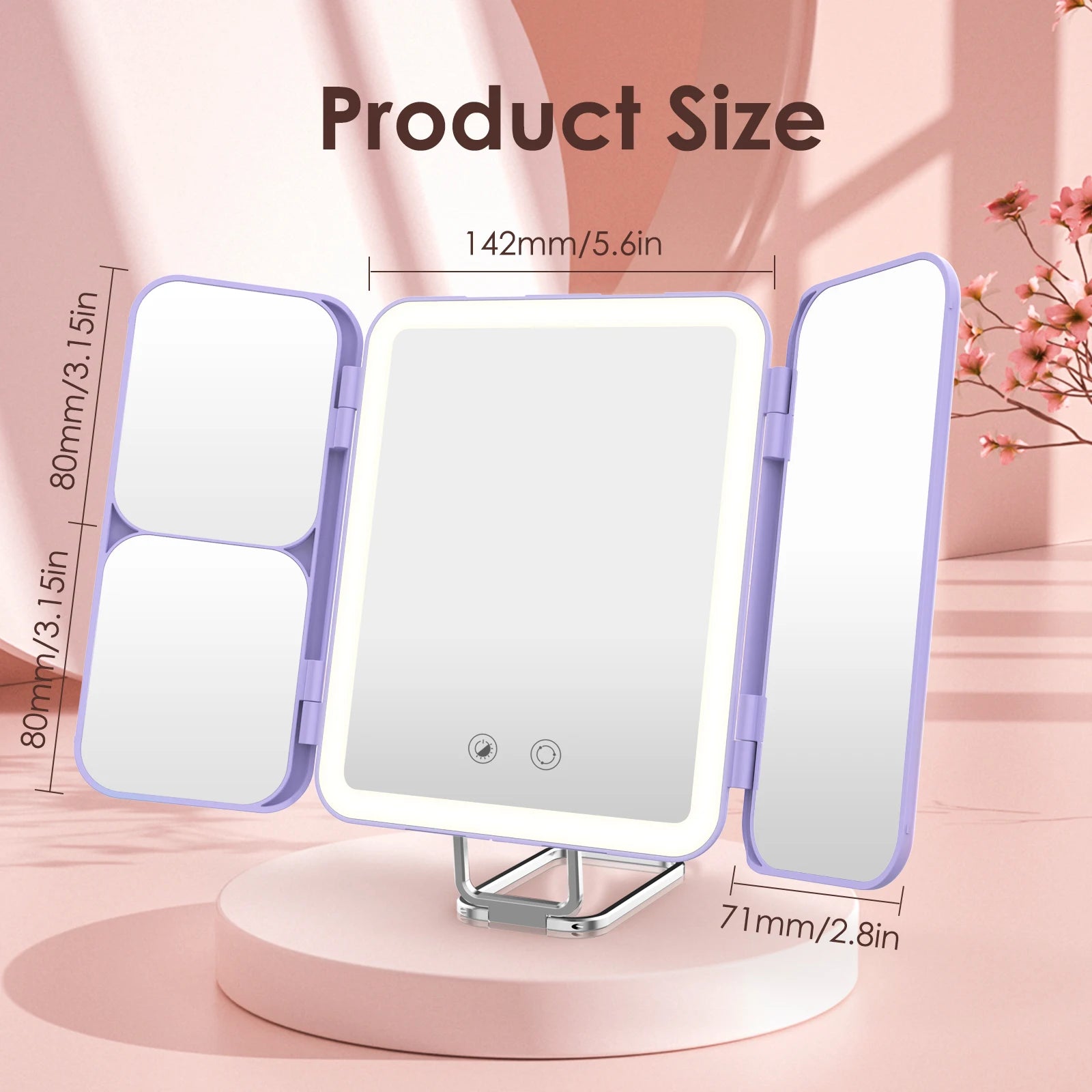 Sejoy Travel Makeup Vanity Mirror