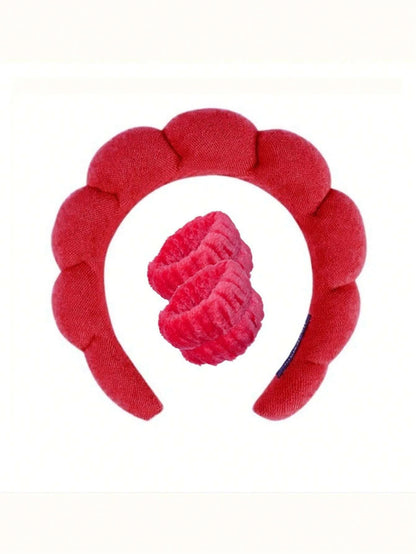 Luxury Fiber Spa Headband & Wristband Set