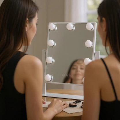 Hollywood Vanity Mirror with Dimmable LED Bulbs