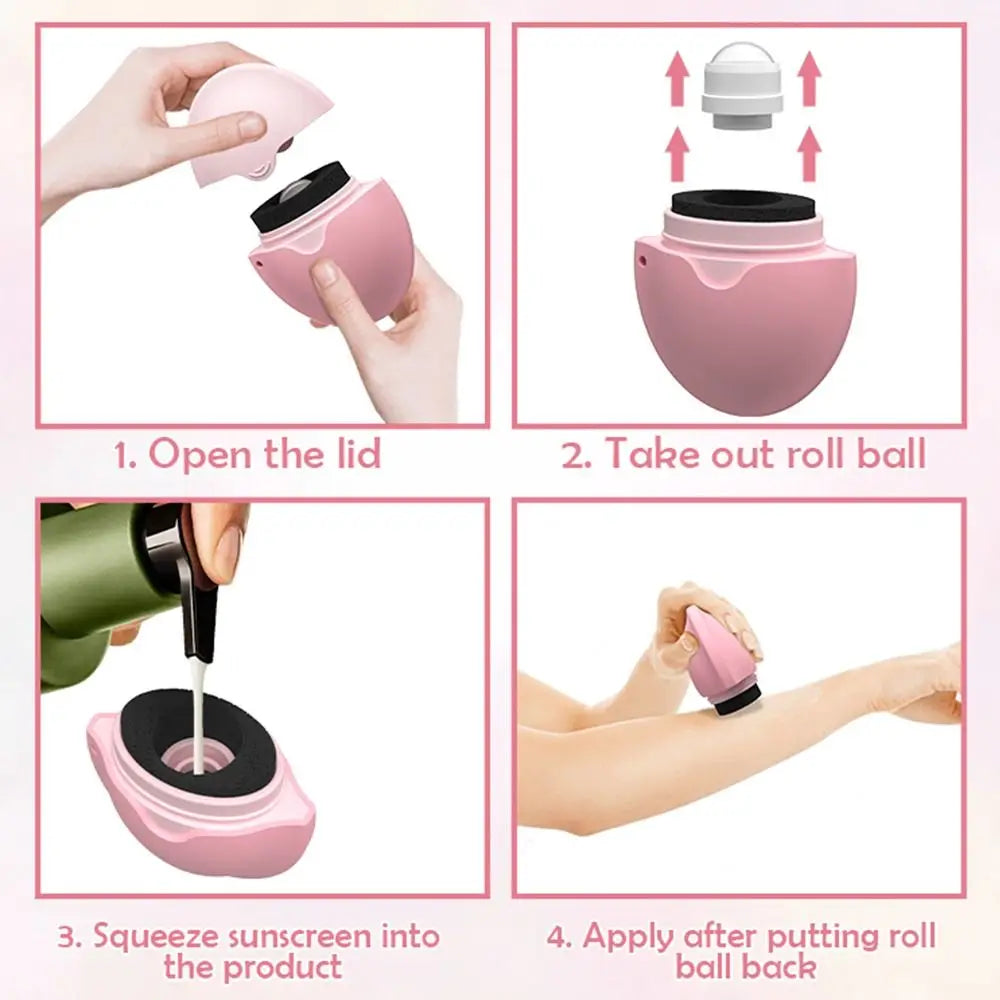 ☀️ Rechargeable Silicone Roll-On Sunscreen Applicator ☀️