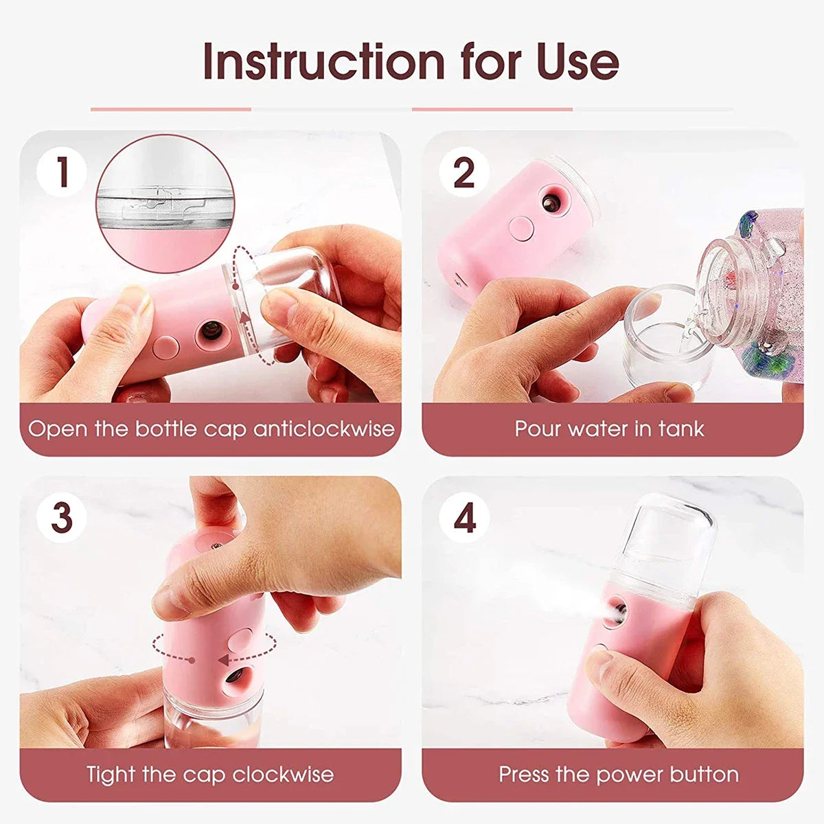 USB Portable Mini Sprayer Face