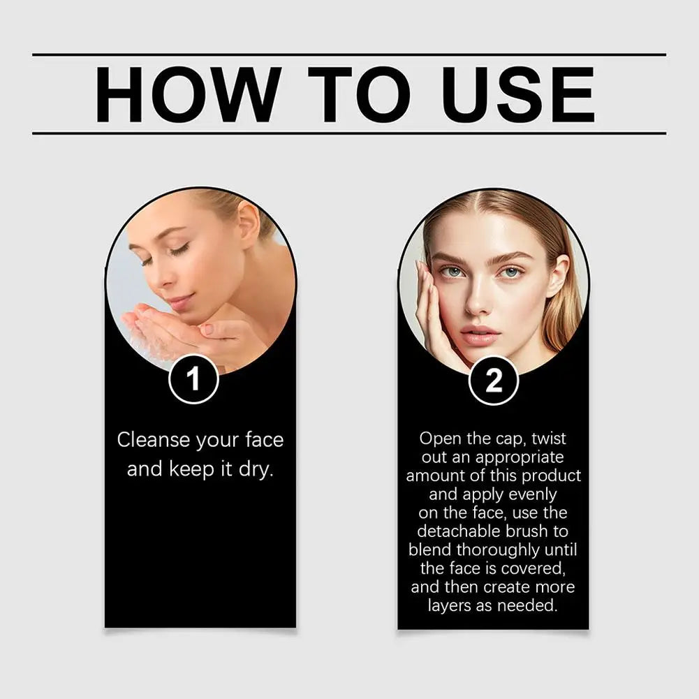 ✨ Korean Magic Foundation – Stick with Built-in Brush ✨