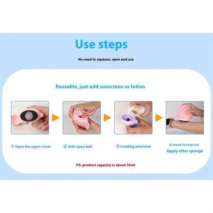 ☀️ Rechargeable Silicone Roll-On Sunscreen Applicator ☀️