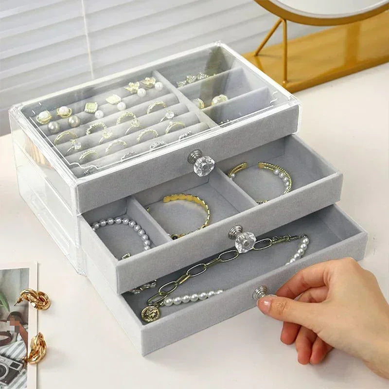 ✨ Acrylic Velvet Jewelry Organizer ✨