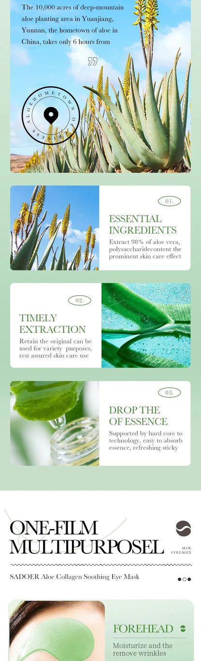 🌸 Aloe Vera Collagen Eye Mask ✨