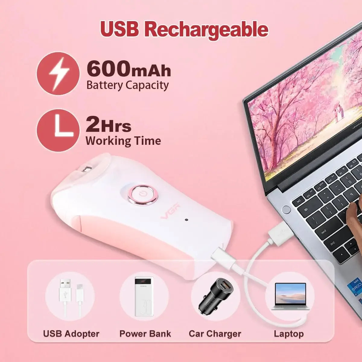 💖 VGR Professional Epilator for Women 💖