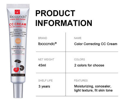 ✨ Hydrating CC Cream Foundation with Centella Asiatica ✨