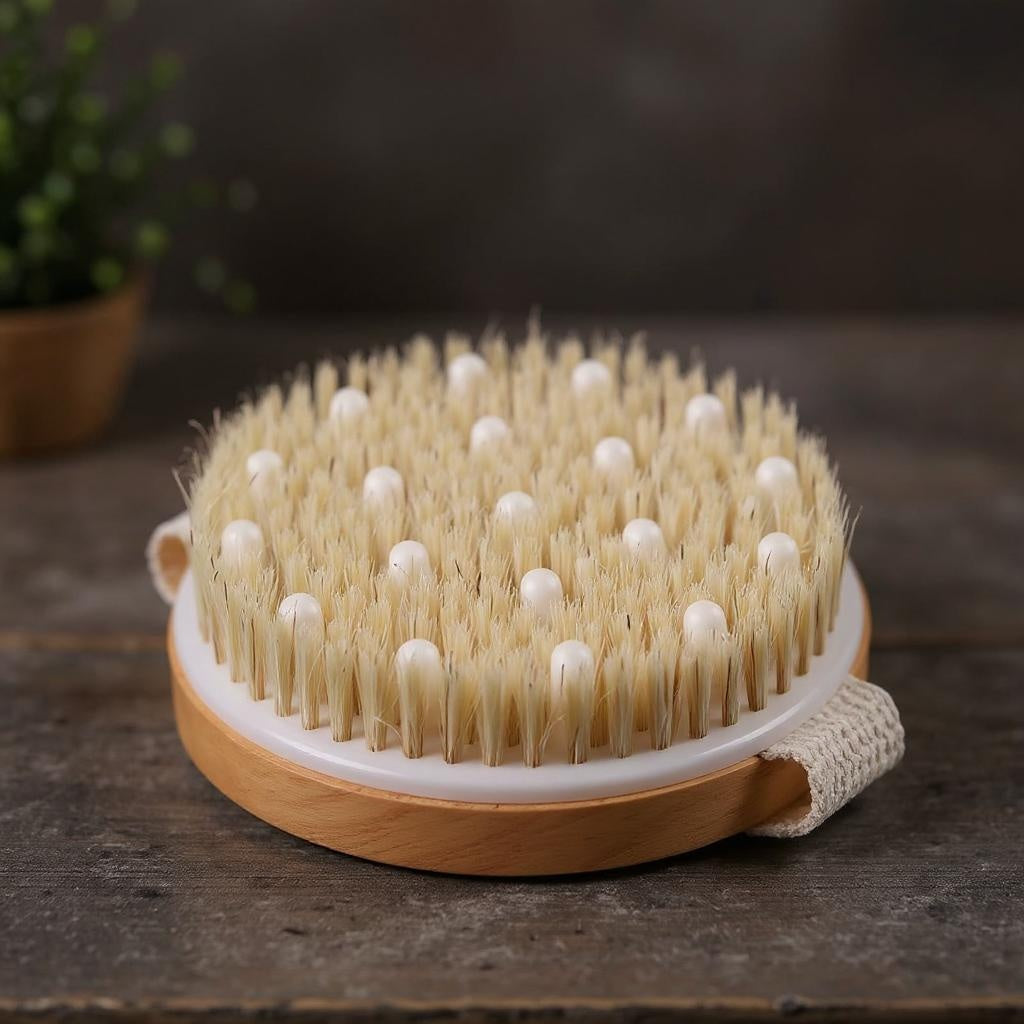 ✨ 2 In 1 Dry Skin Body Massage Brush ✨